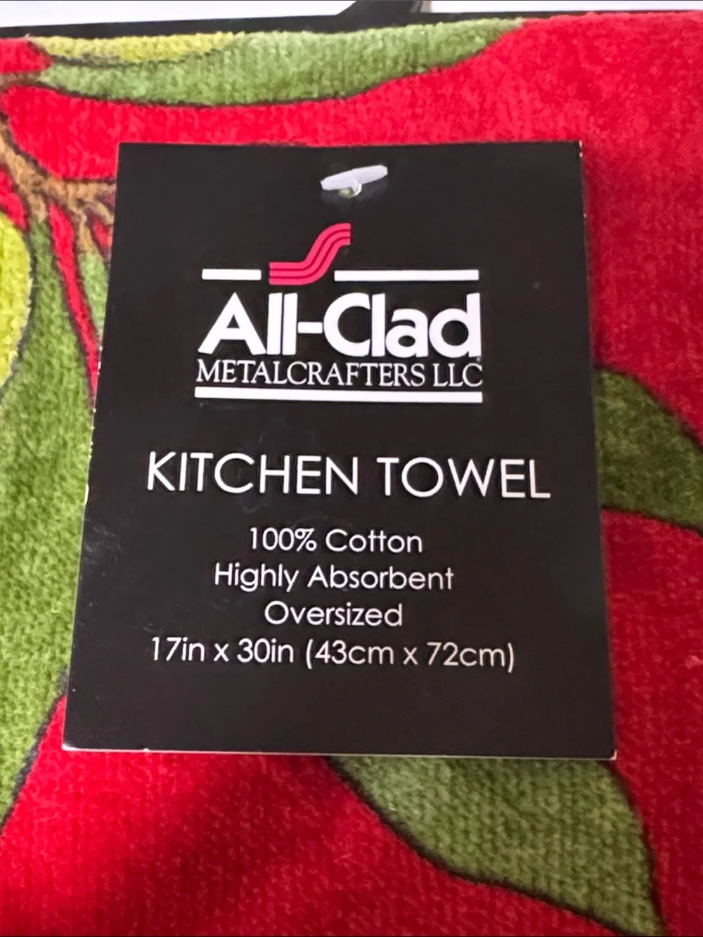 All-Clad 100% Cotton Tuscan Olive Oversized 17”x 30” Kitchen Towels (Set Of 2)